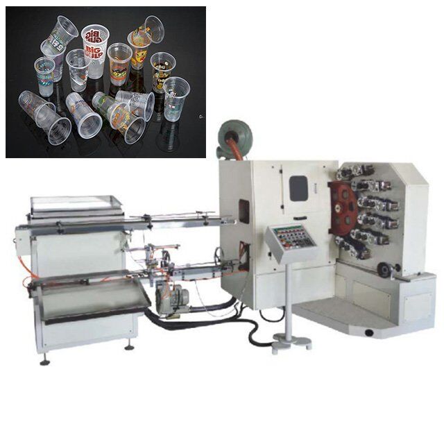 Plastic cup offest printing machine